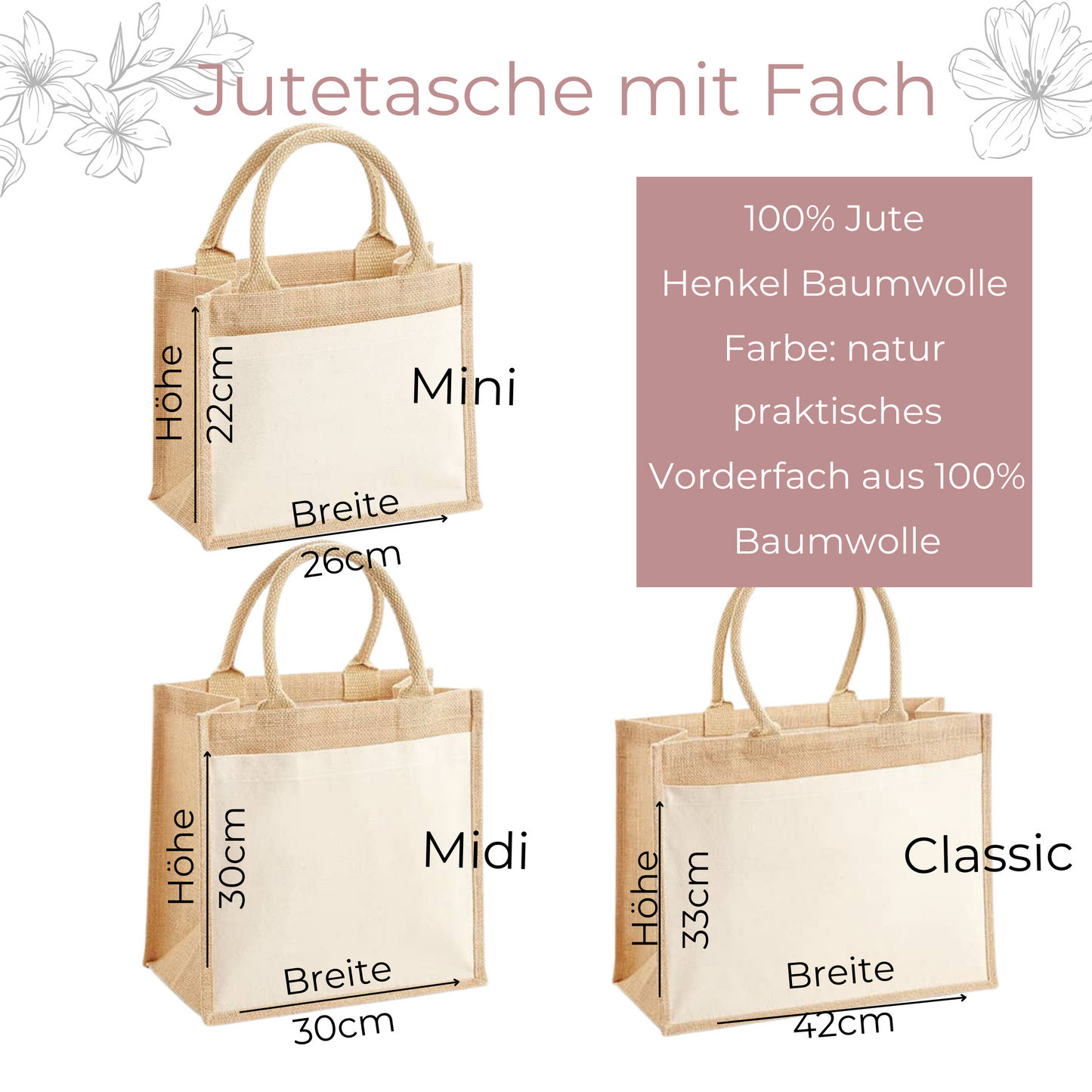 Jutetasche Herzensmensch