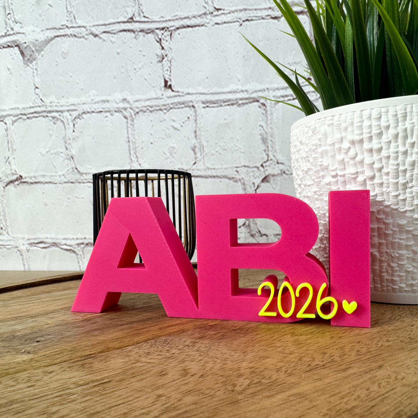 Abi Abschluss Geschenk – 3D Schriftzug Abi 2026