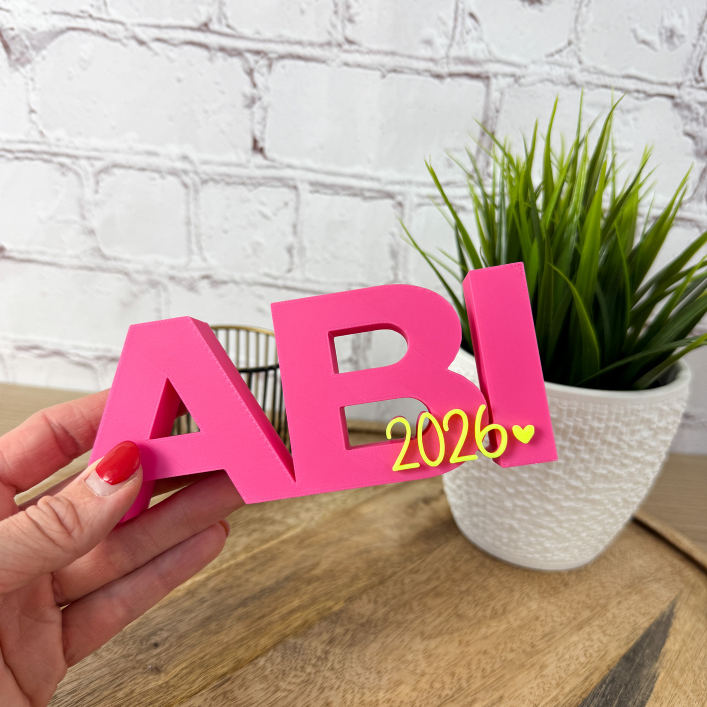 Abi Abschluss Geschenk – 3D Schriftzug Abi 2026