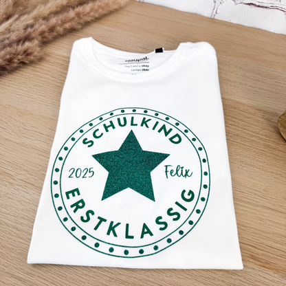 Kindershirt Schulkind Stern
