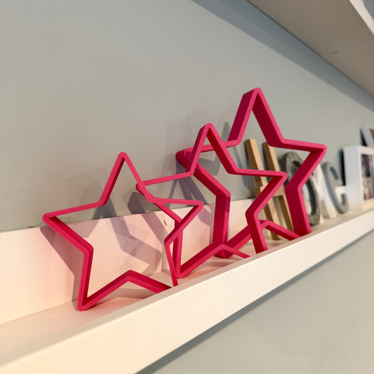 3D Deko Sterne zum Aufstellen - Adventsdeko Ideen