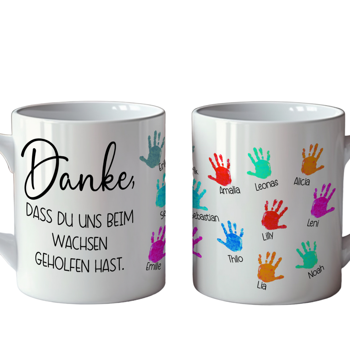 Tasse Handabdrücke