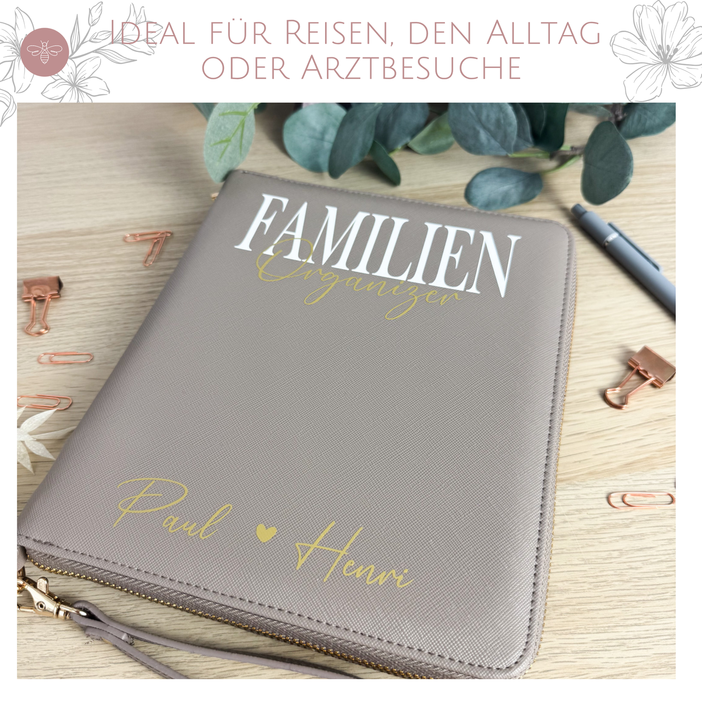 Familien Organizer Mappe – Dein Ordnungshelfer für unterwegs