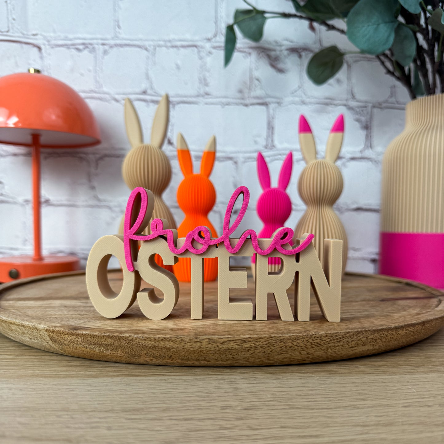 3D Schriftzug frohe Ostern