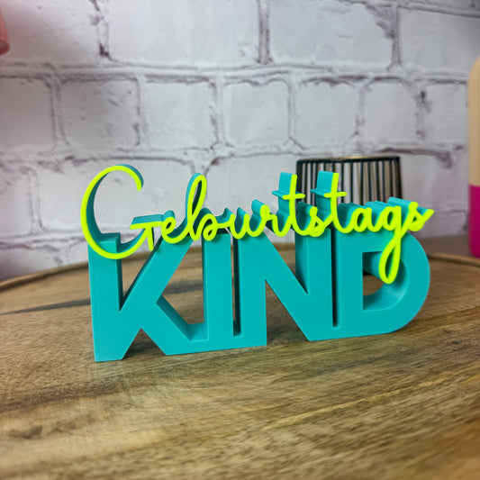3D Schriftzug Geburtstags Kind