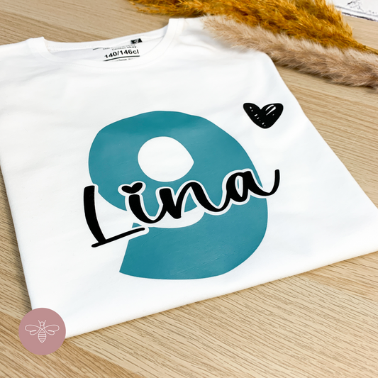 Kindershirt Geburtstag Zahl
