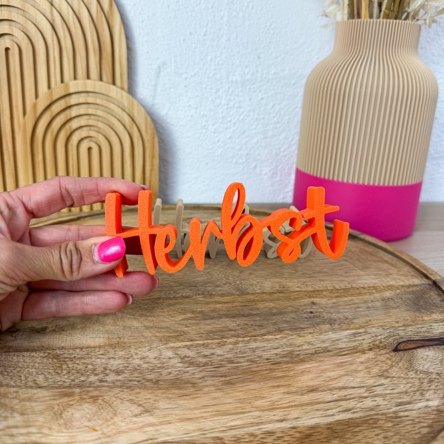 Herbst Schriftzug – 3D Herbstdeko