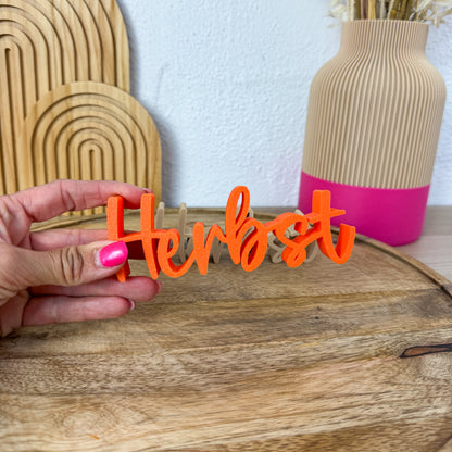 Herbst Schriftzug – 3D Herbstdeko