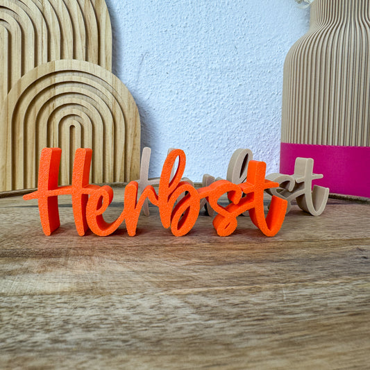 Herbst Schriftzug – 3D Herbstdeko