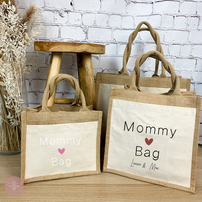 Jutetasche Mommy Bag