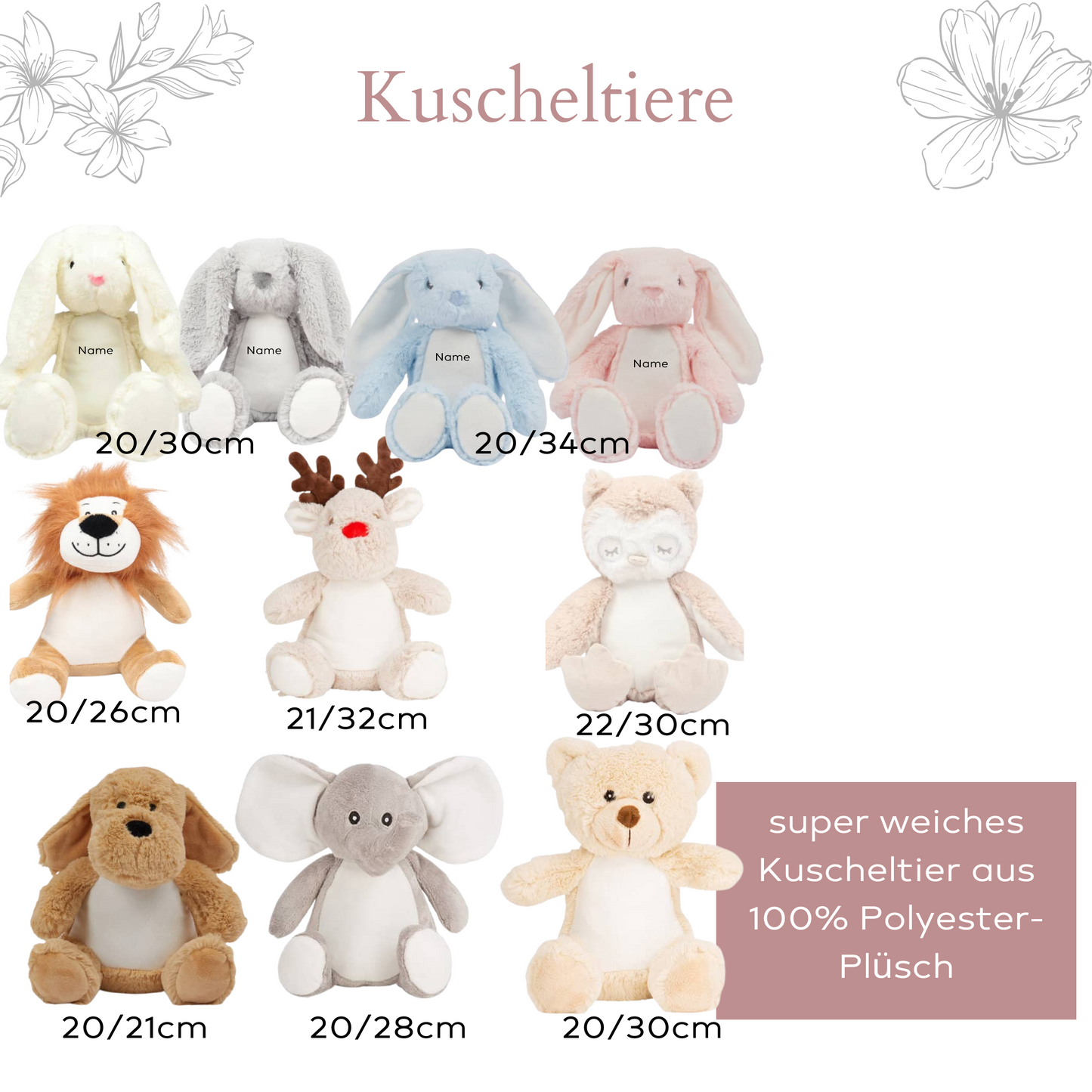 Kuscheltier Rentier Mein erstes Weihnachten