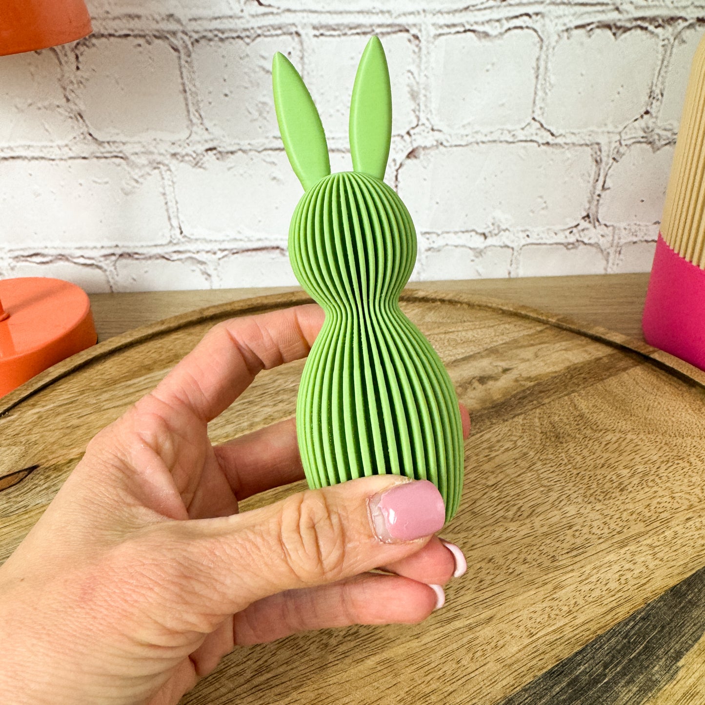 3D Osterhase Geriffelt