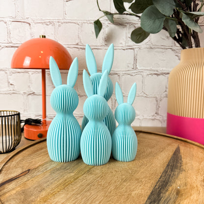 3D Osterhase Geriffelt