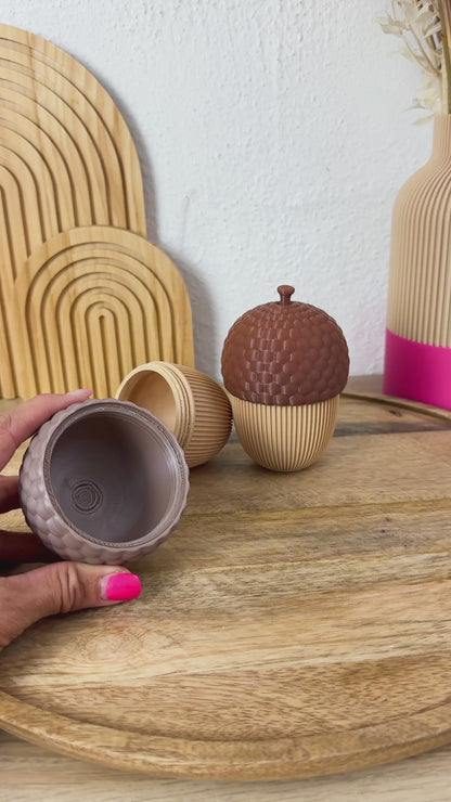 Eichel Deko, 3D-Druck Dose zum Befüllen aus PLA