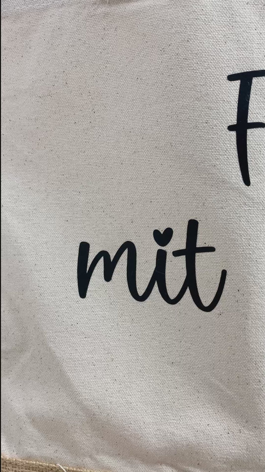 Shopper Tasche Frau mit Klasse - Abschiedsgeschenk für die Lehrerin