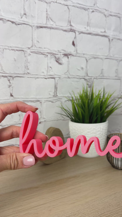 3D Schriftzug home - Einzugsgeschenk