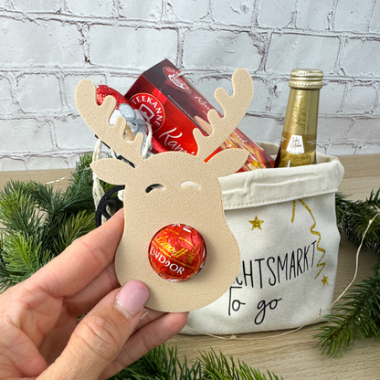 Gastgeschenk Weihnachten Rentier