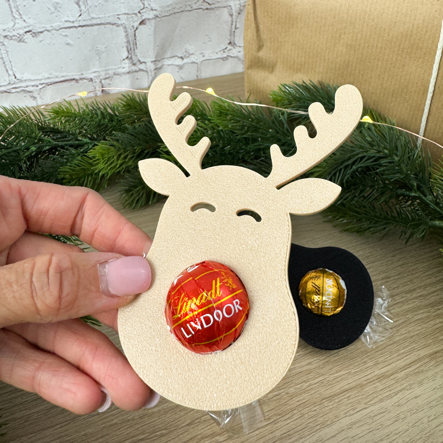 Gastgeschenk Weihnachten Rentier