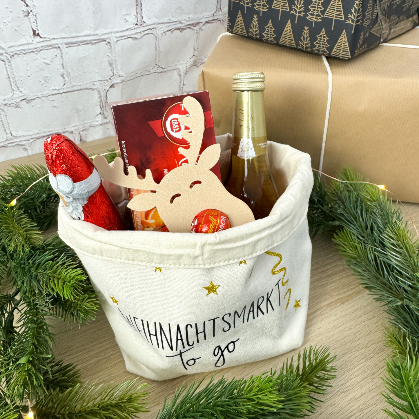 Gastgeschenk Weihnachten Rentier