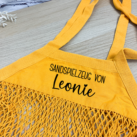 Netztasche Sandspielzug mit Name
