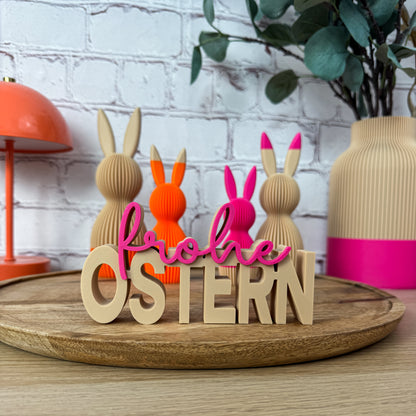 3D Schriftzug frohe Ostern