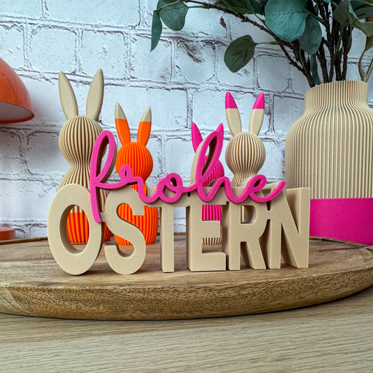 3D Schriftzug frohe Ostern