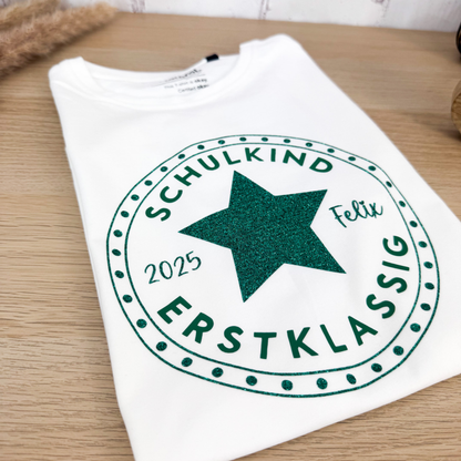 Kindershirt Schulkind Stern