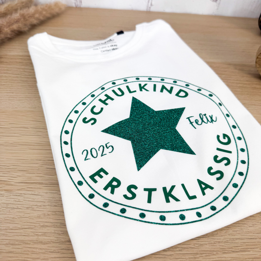 Kindershirt Schulkind Stern
