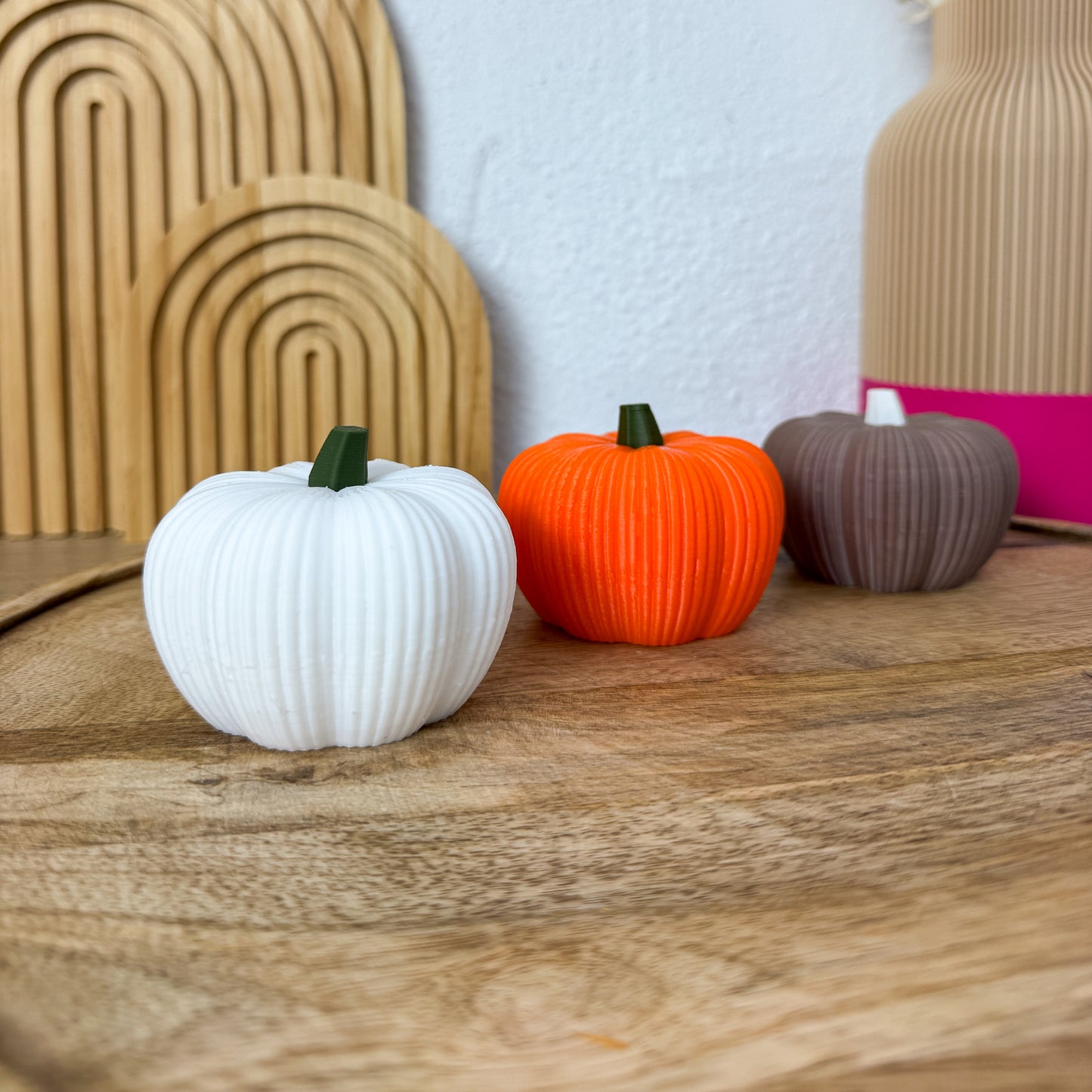 3D Kürbis Skandi – Skandinavische Herbstdeko