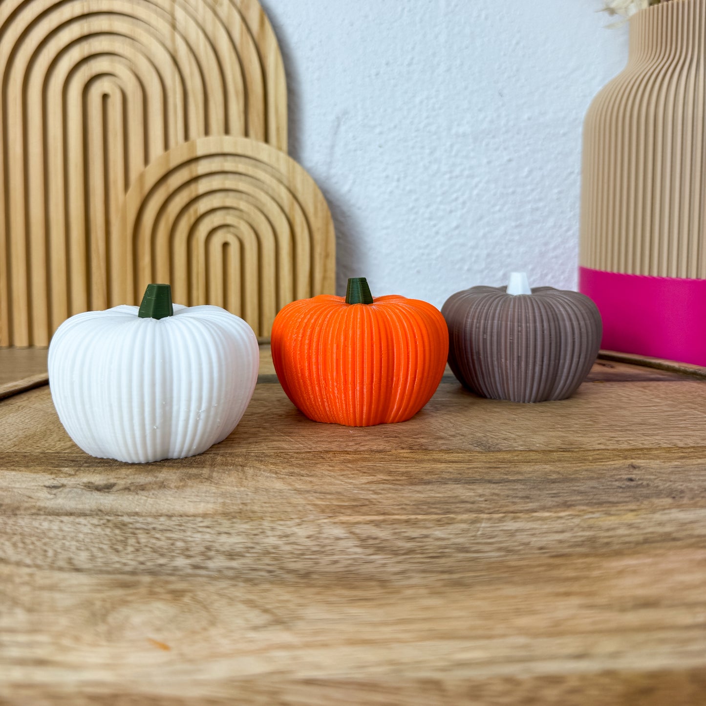 3D Kürbis Skandi – Skandinavische Herbstdeko