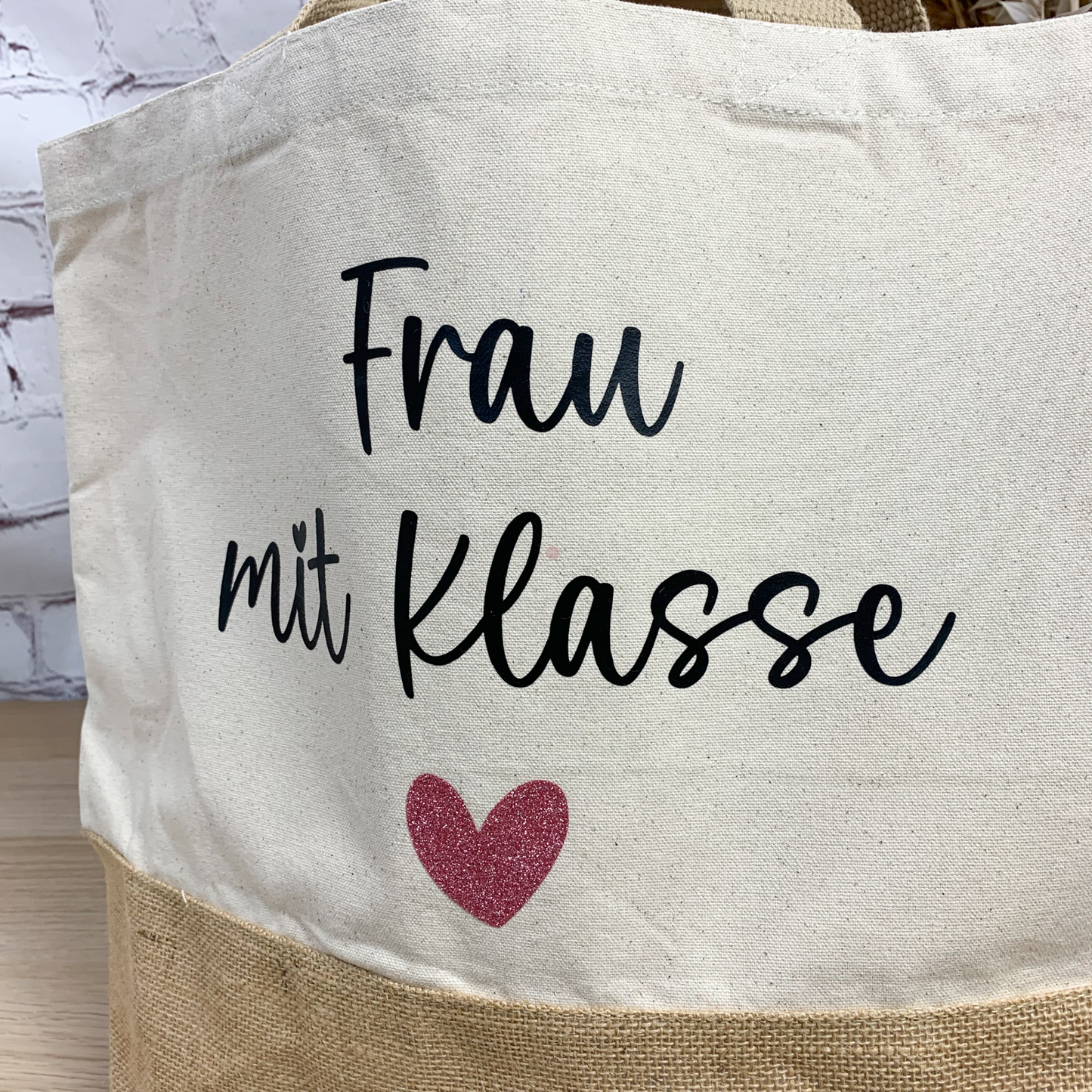 Shopper Tasche Frau mit Klasse - Abschiedsgeschenk für die Lehrerin
