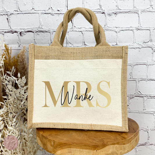 Jutetasche Mrs