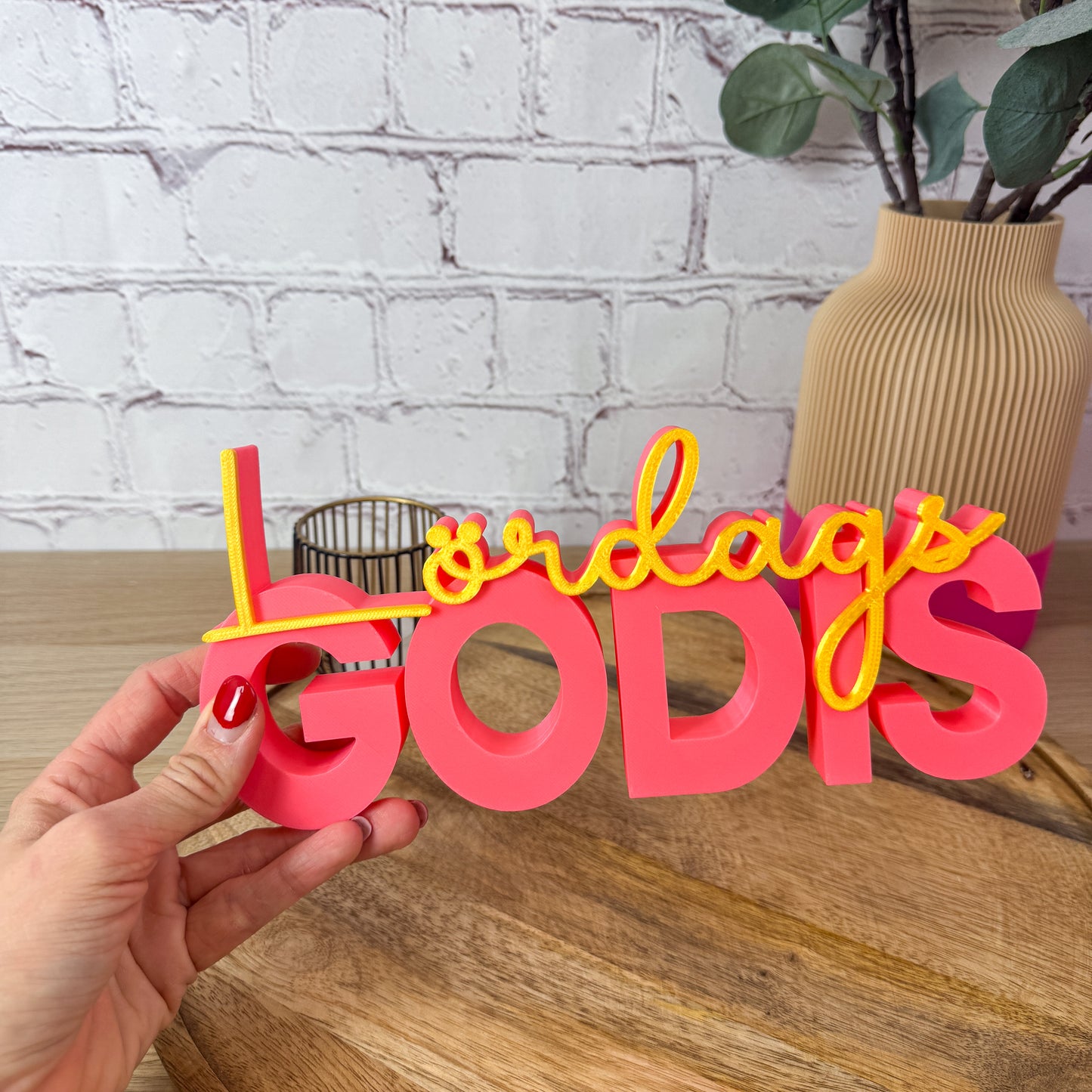 personalisierter 3D Schriftzug - Geschenkidee mit Wunschtext