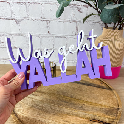 personalisierter 3D Schriftzug - Geschenkidee mit Wunschtext