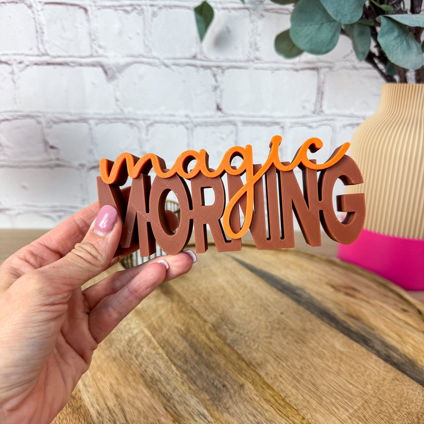 personalisierter 3D Schriftzug - Geschenkidee mit Wunschtext