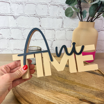 personalisierter 3D Schriftzug - Geschenkidee mit Wunschtext